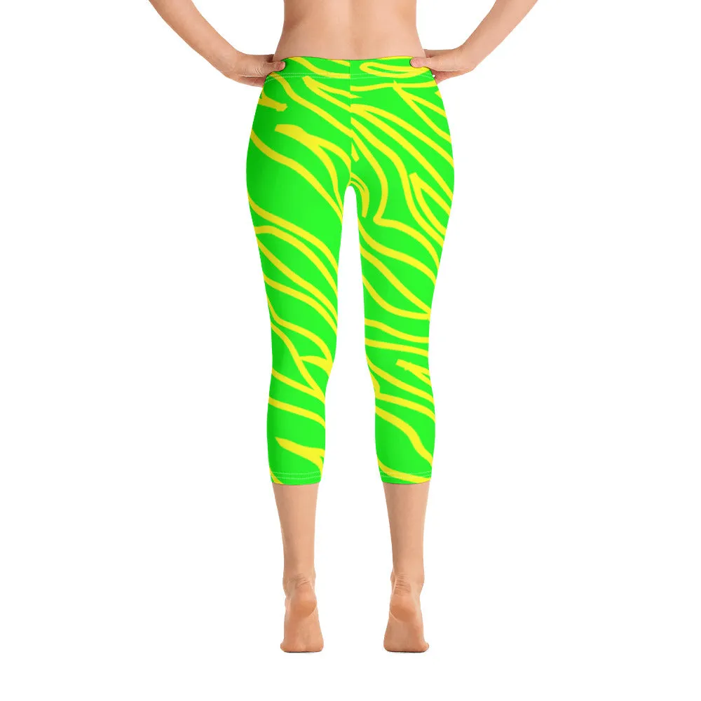 Savannahwood Lemon/Lime Capri Leggings