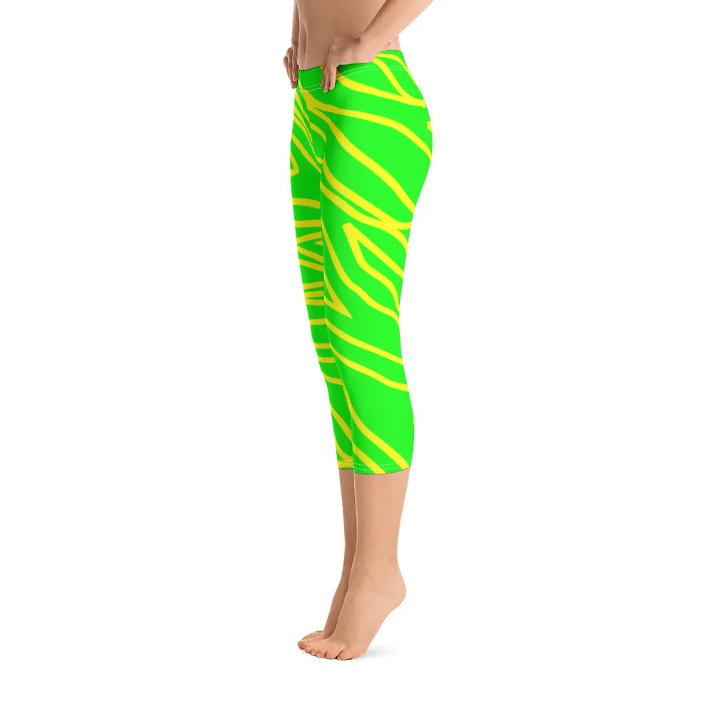 Savannahwood Lemon/Lime Capri Leggings