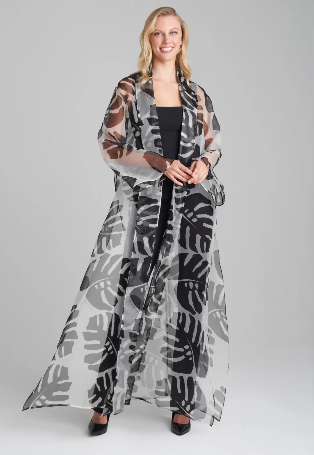 Sienna Silk Organza Duster in Zampa Bianca