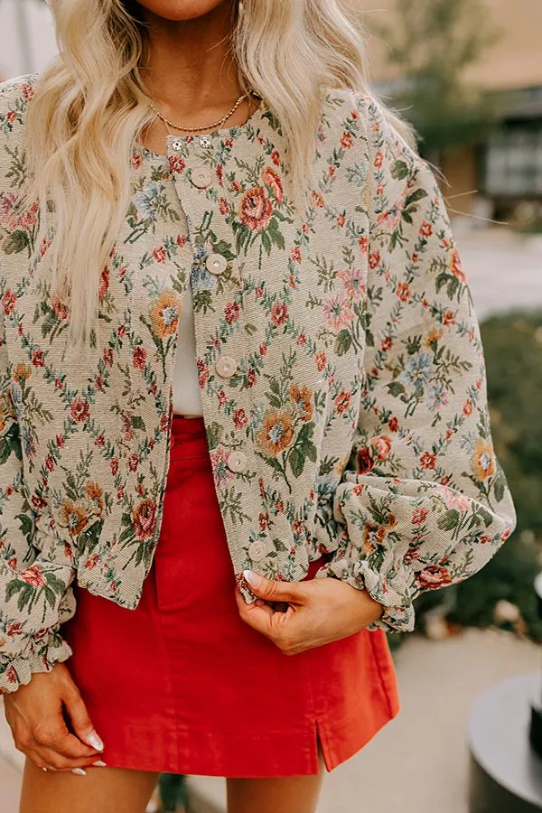 Simply Sweet Floral Bomber Jacket