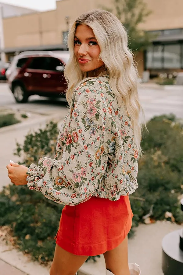 Simply Sweet Floral Bomber Jacket