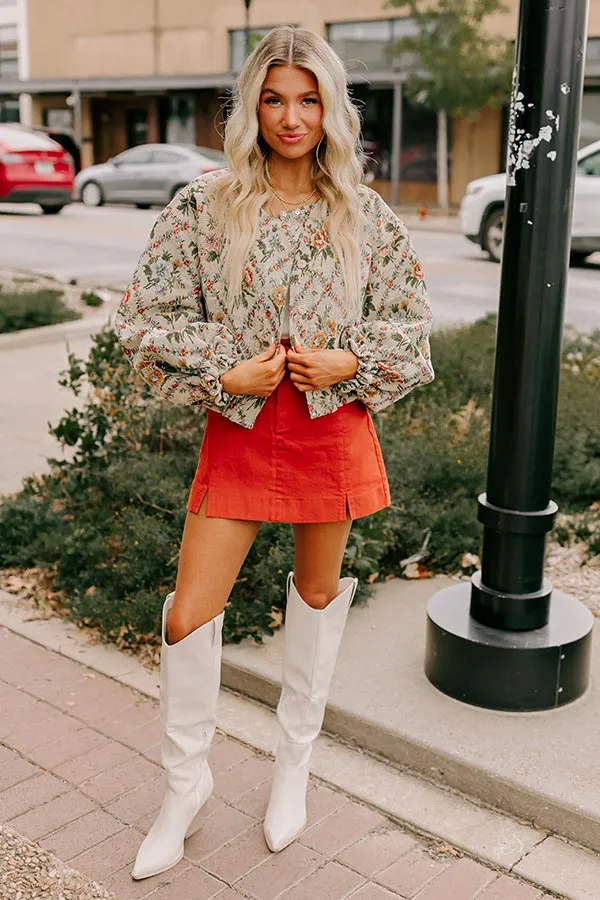 Simply Sweet Floral Bomber Jacket