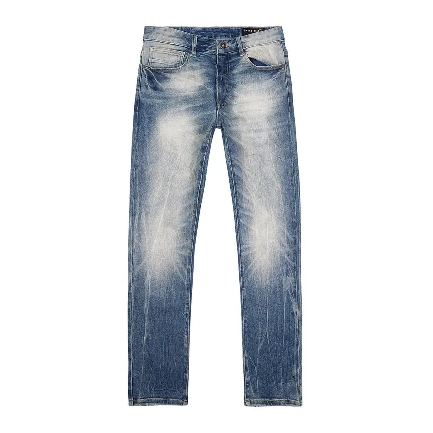 Slim Tapered Essential Premium Washed Jeans - Marion Blue