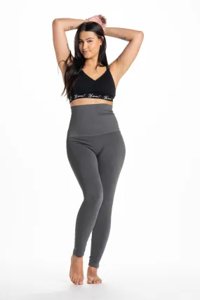 Snapback Postpartum Leggings - Charcoal Gray