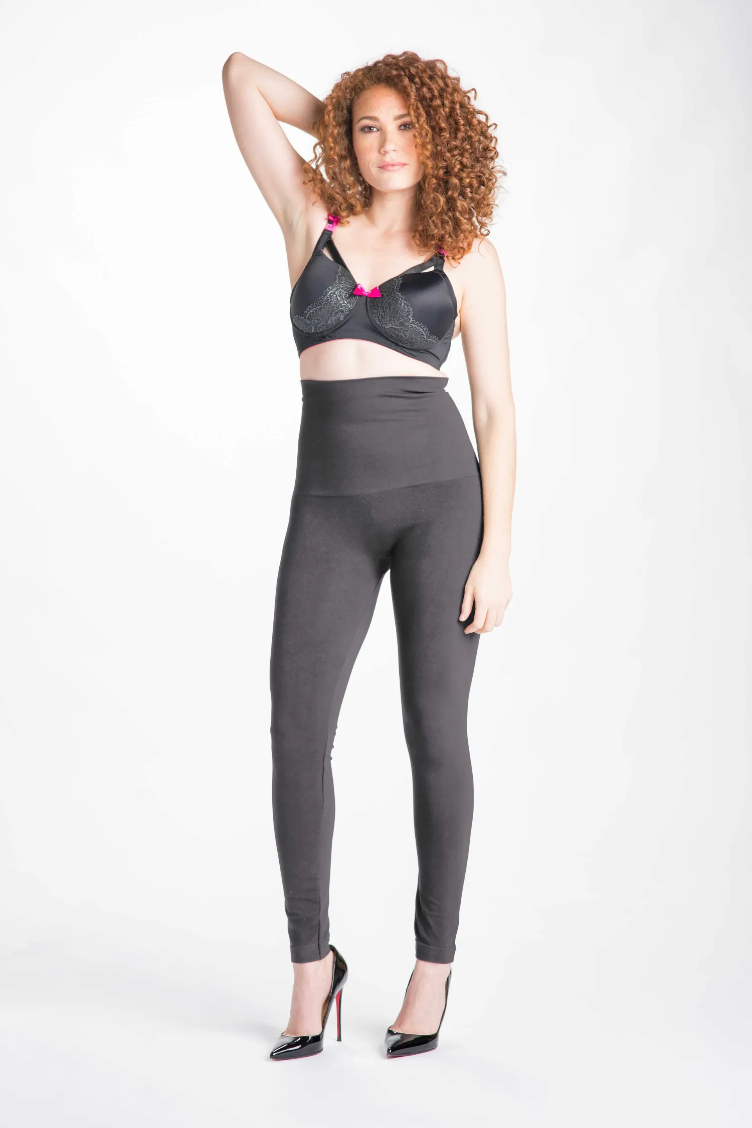 Snapback Postpartum Leggings - Charcoal Gray