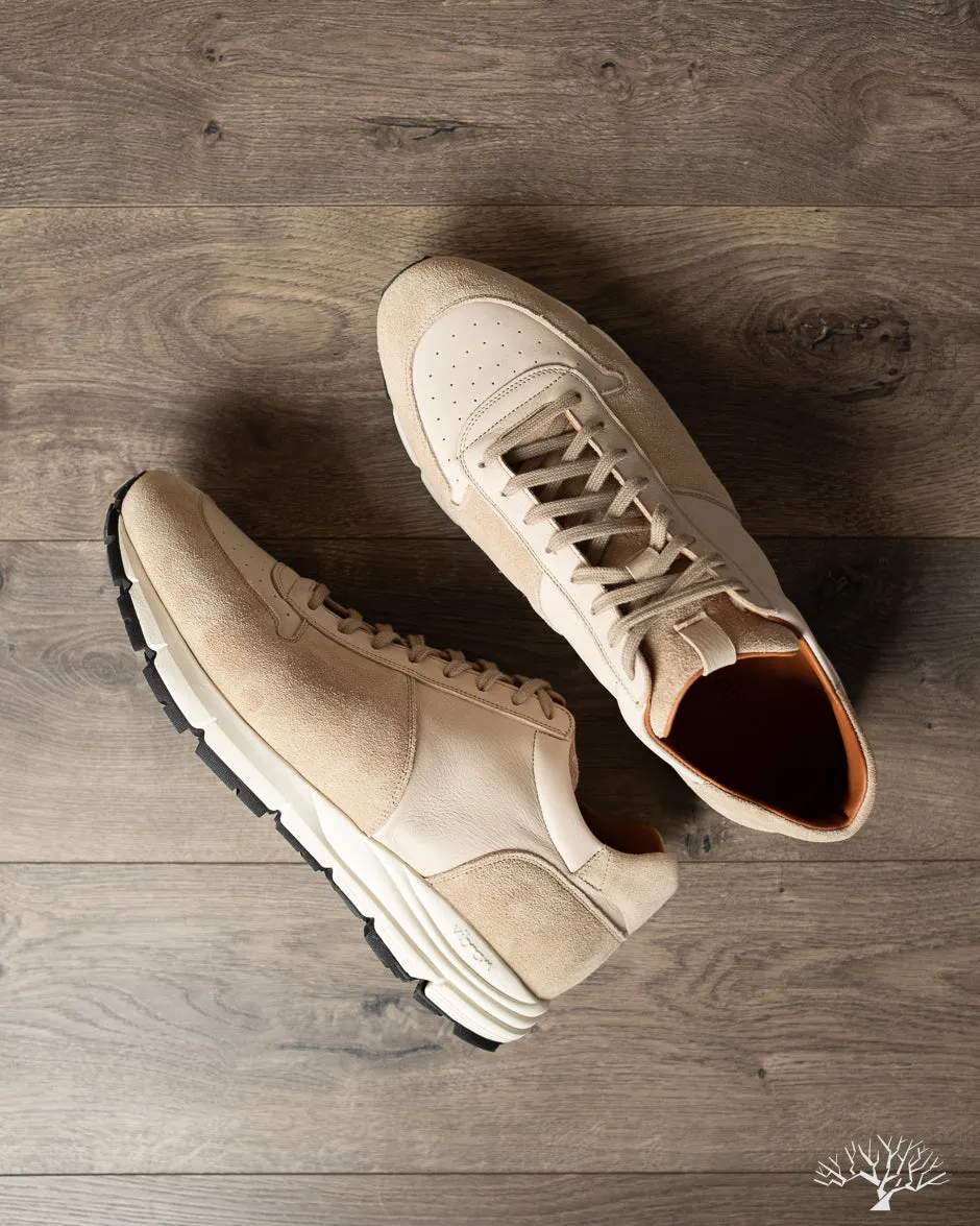 Sneaker - Parchment Janus Calf Suede