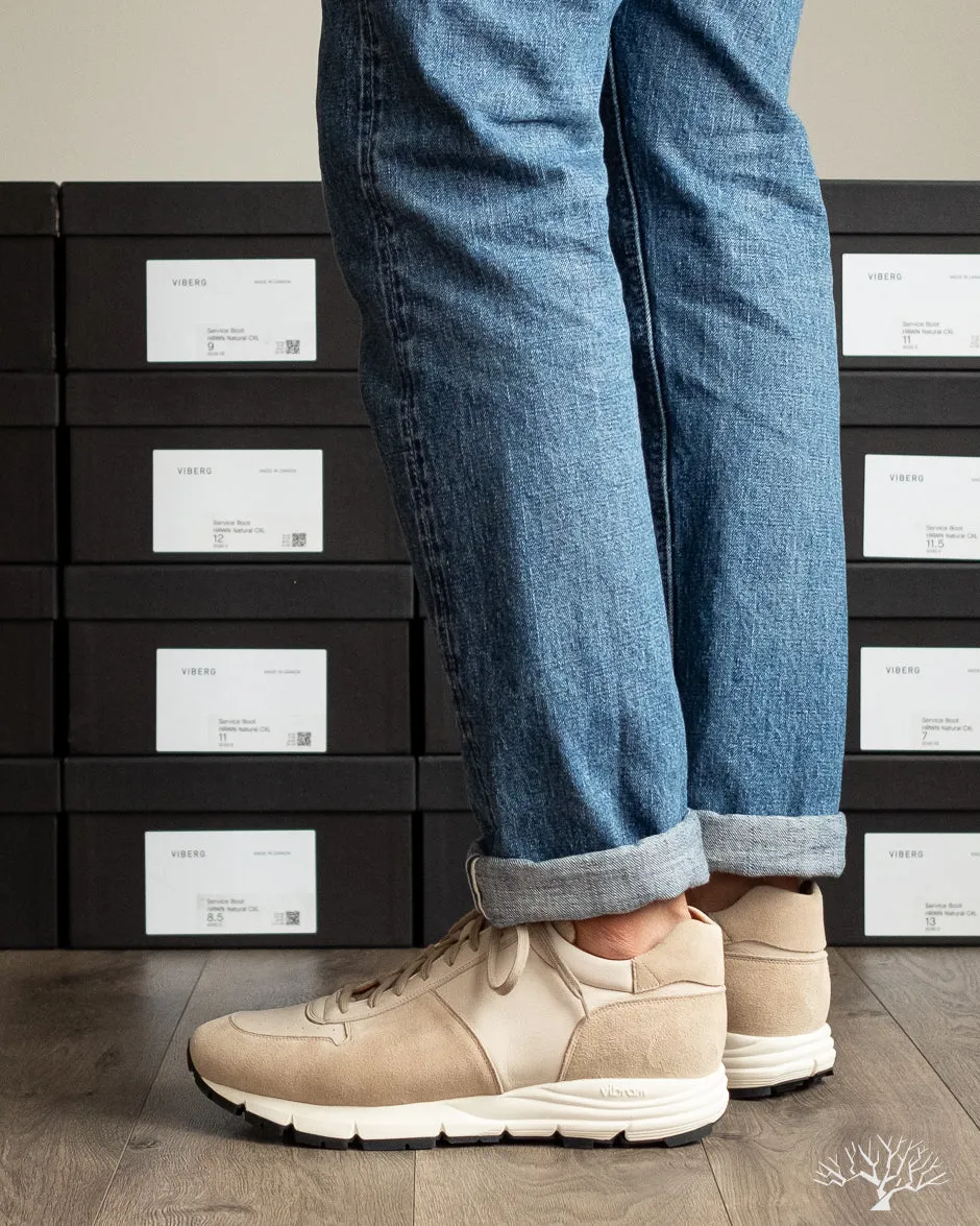 Sneaker - Parchment Janus Calf Suede