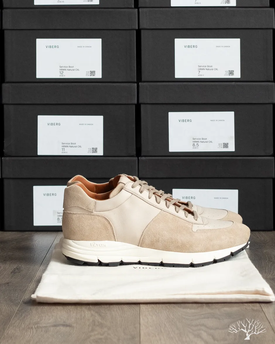 Sneaker - Parchment Janus Calf Suede