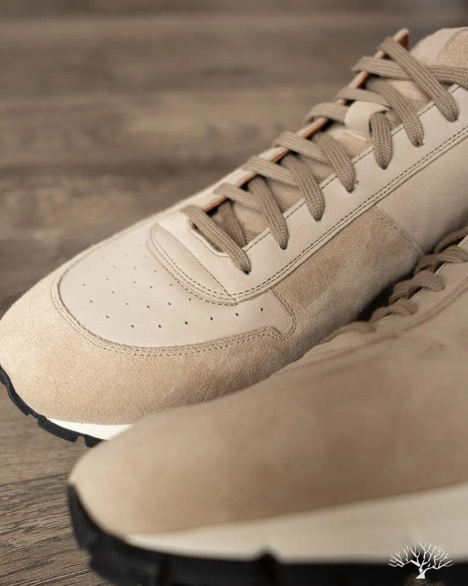 Sneaker - Parchment Janus Calf Suede