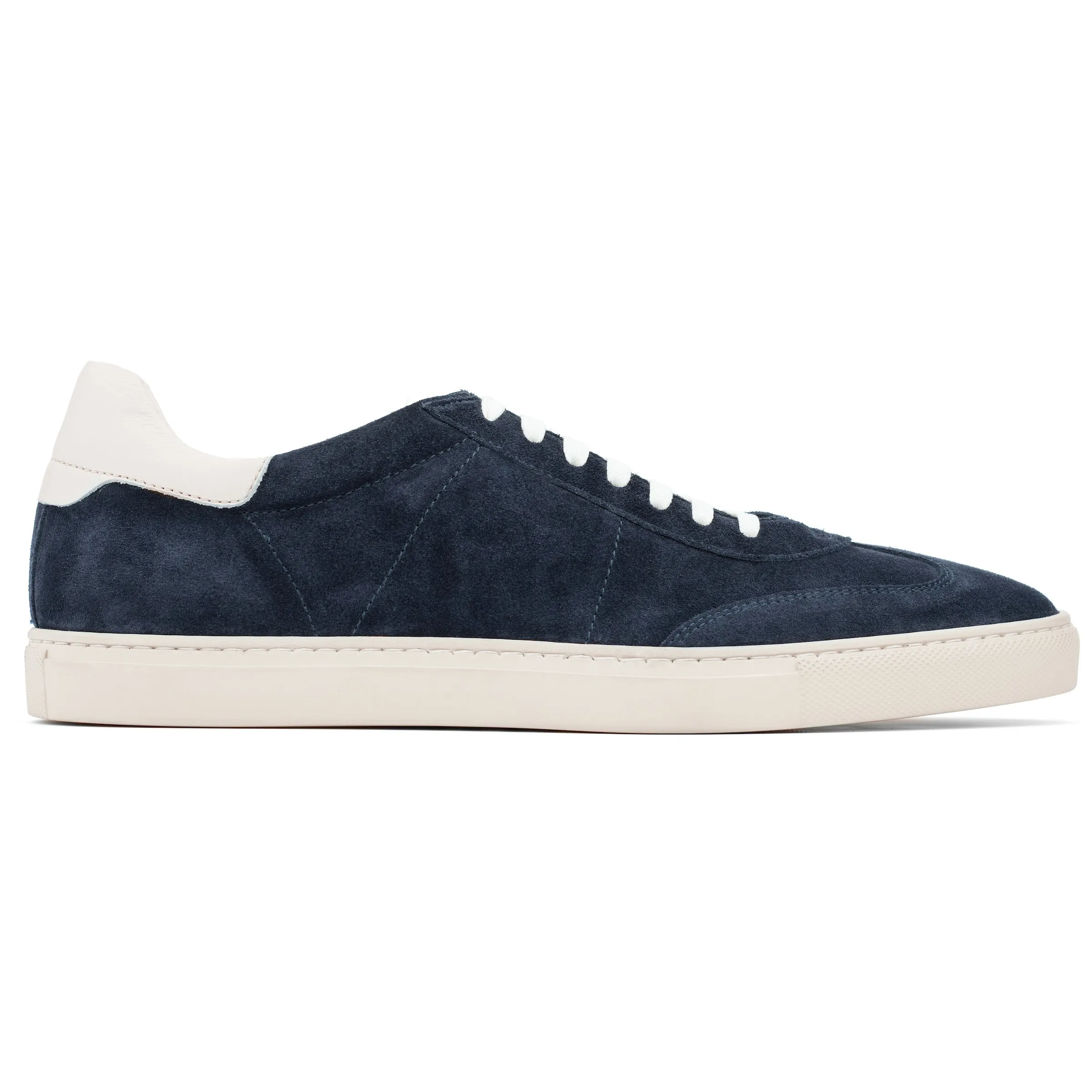 Solaro Navy Suede / Off White Retro Sneaker