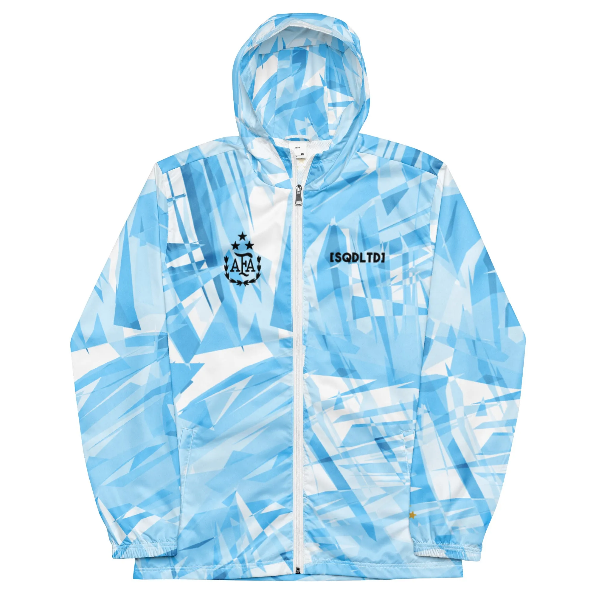 Sqdltd Argentina Tres Estrellas AOP Men’s windbreaker