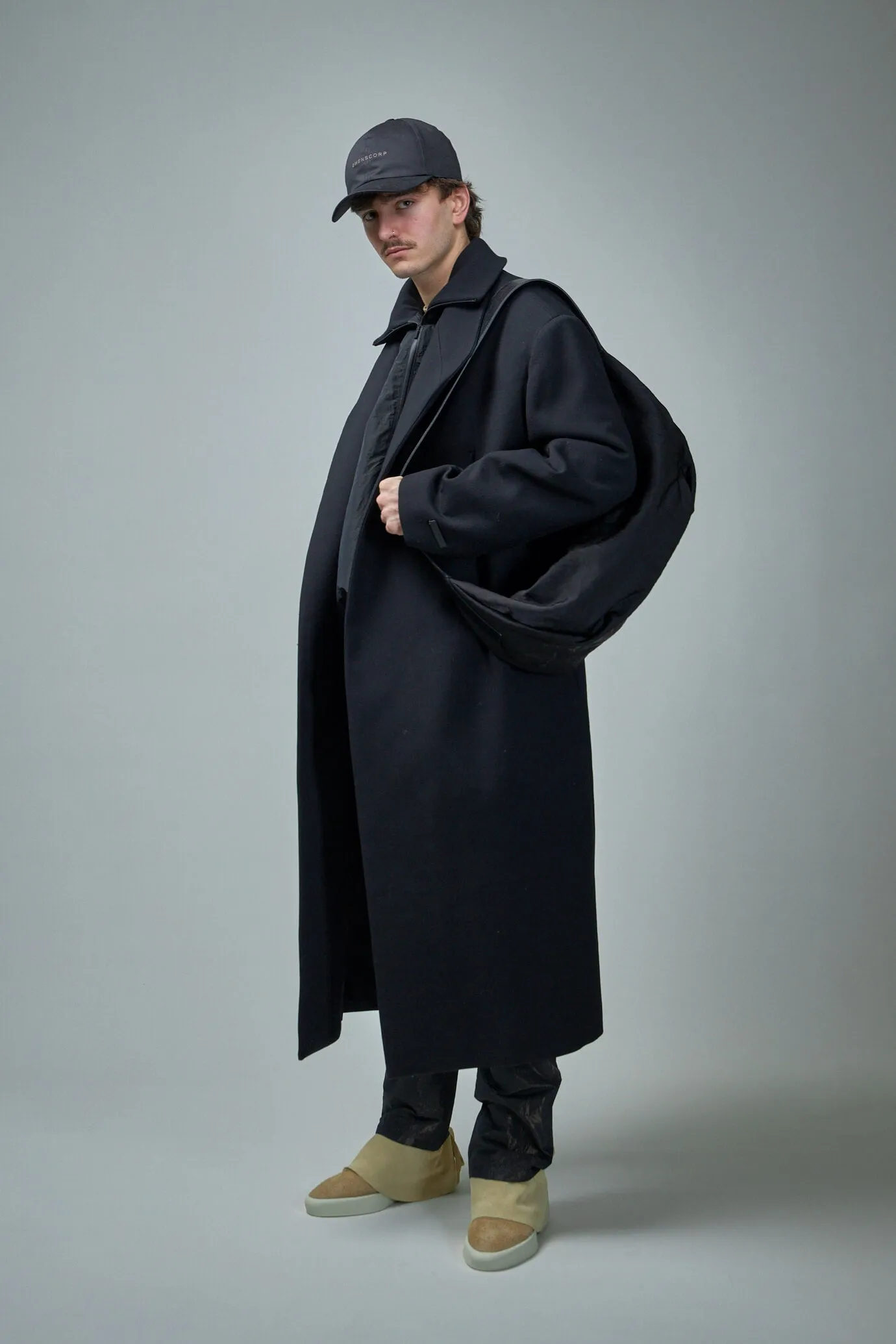 Stand Collar Relaxed Overcoat