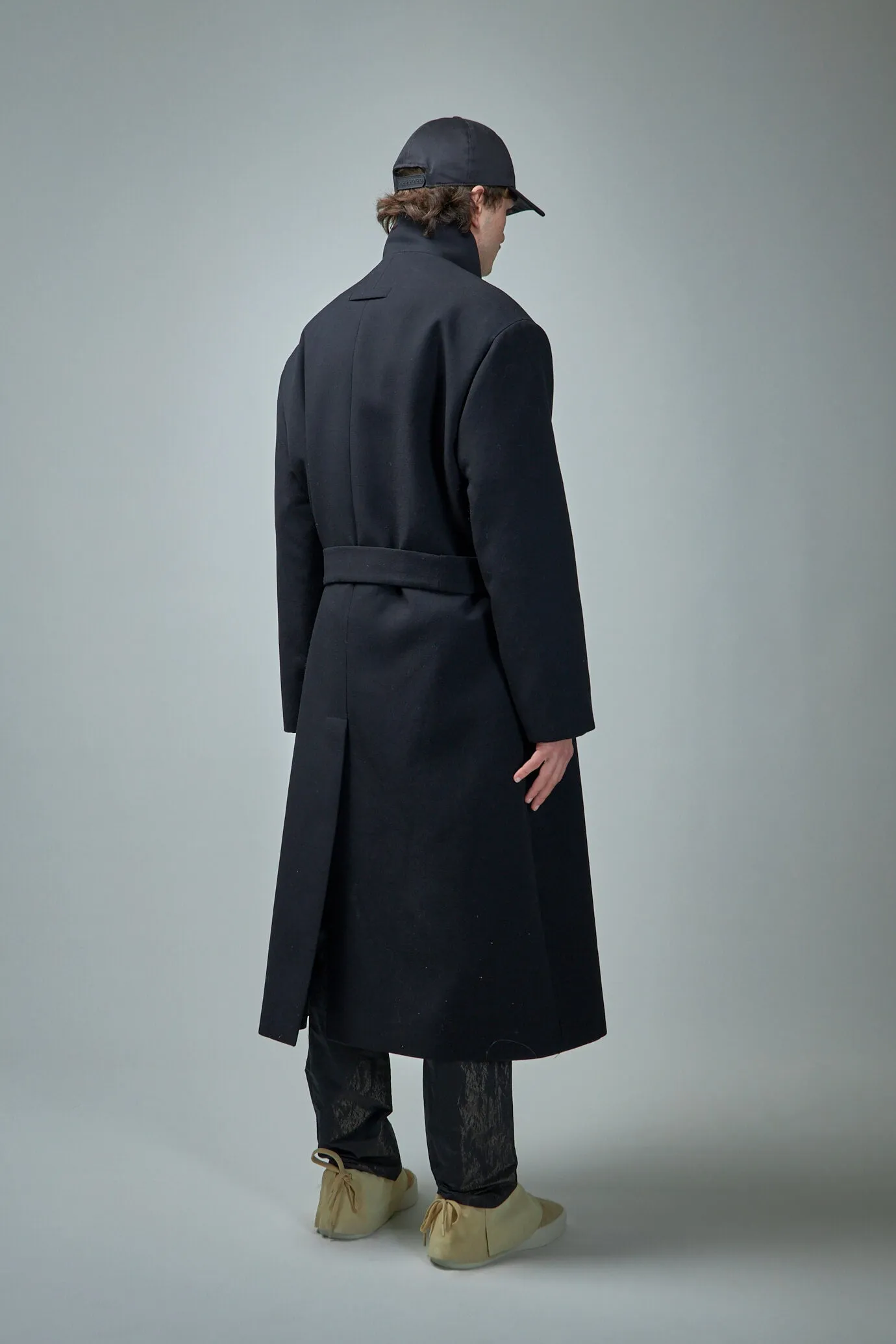 Stand Collar Relaxed Overcoat