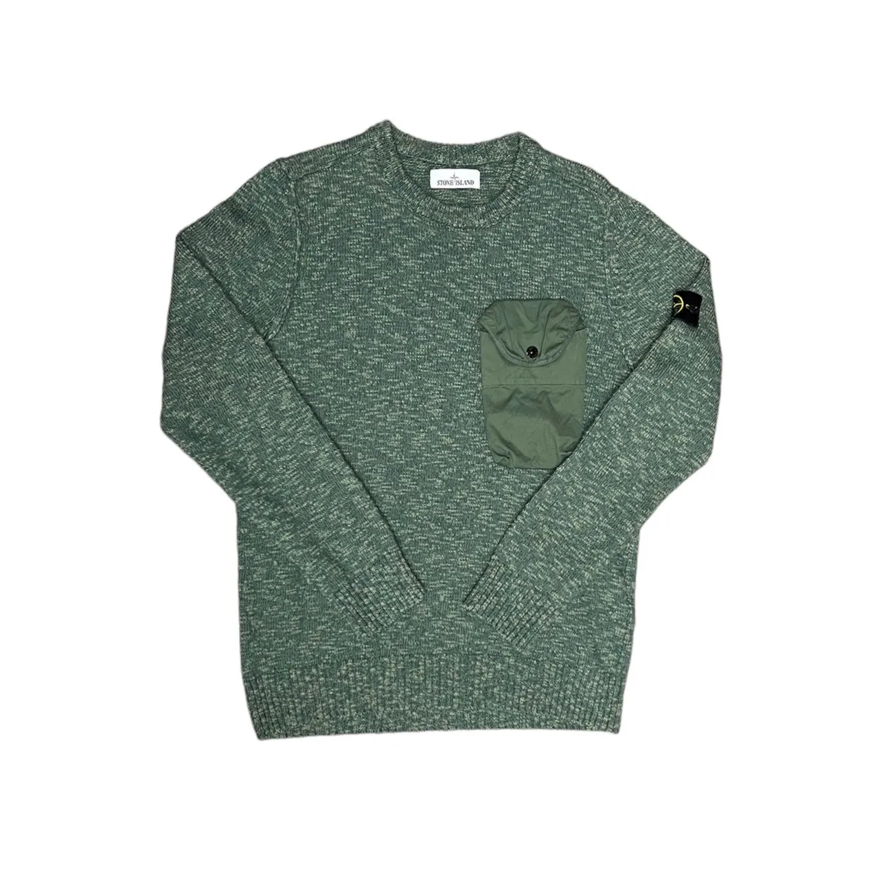 Stone Island Knitted Green Sweater