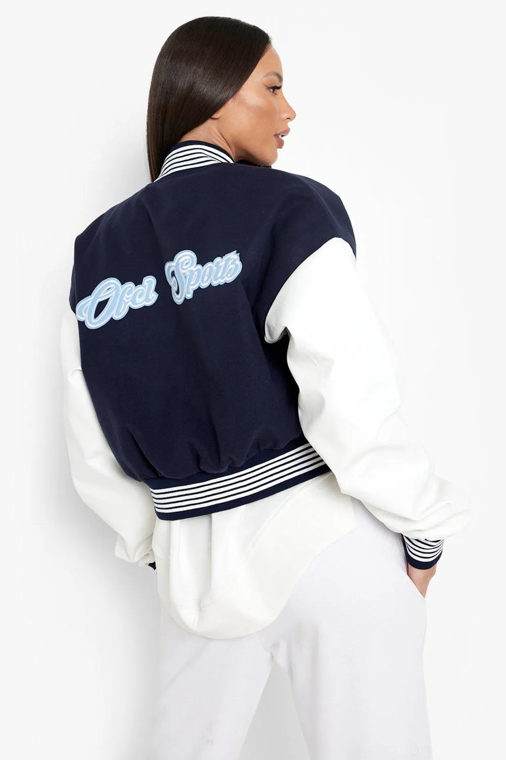 Tall Crop Ofcl Sports Varsity Jacket