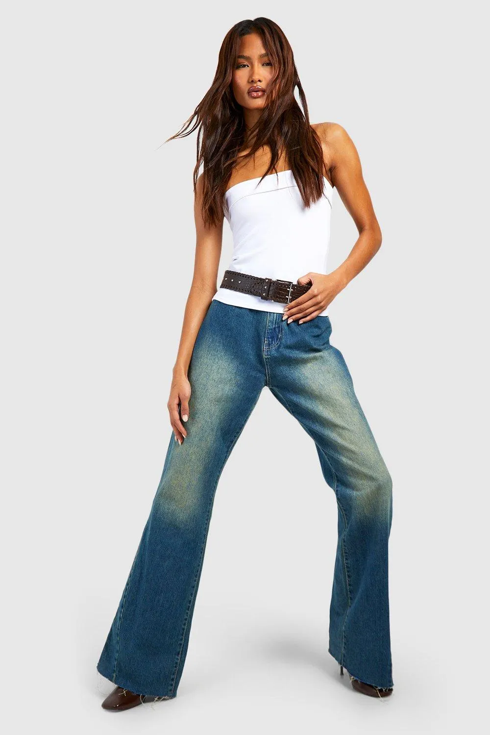 Tall Vintage Wash Straight Leg Jeans