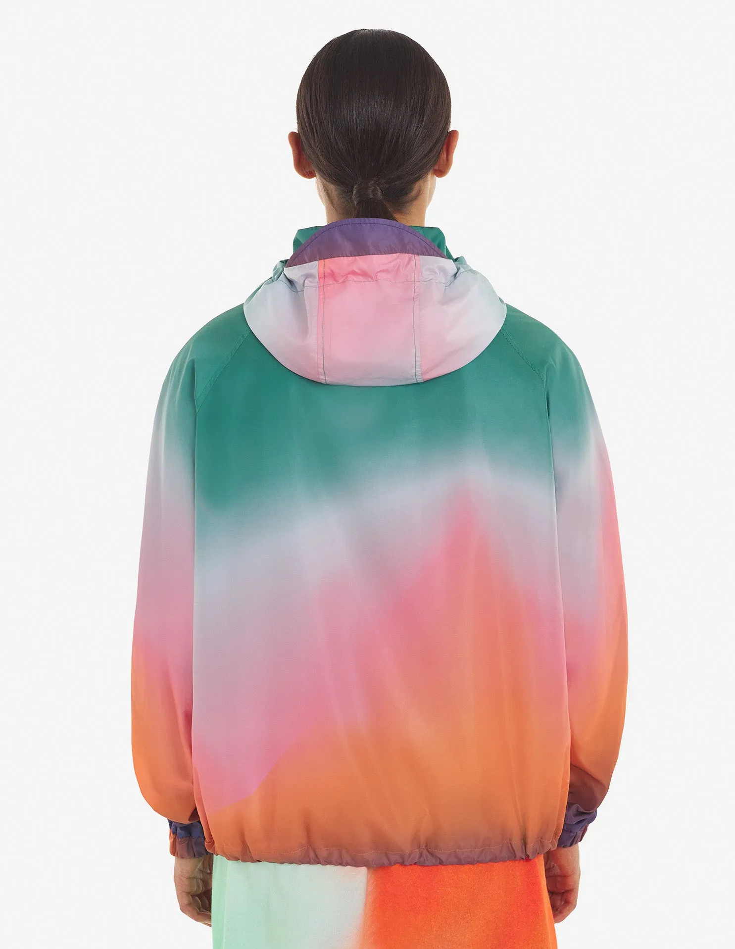 Technical Windbreaker Gradient Print