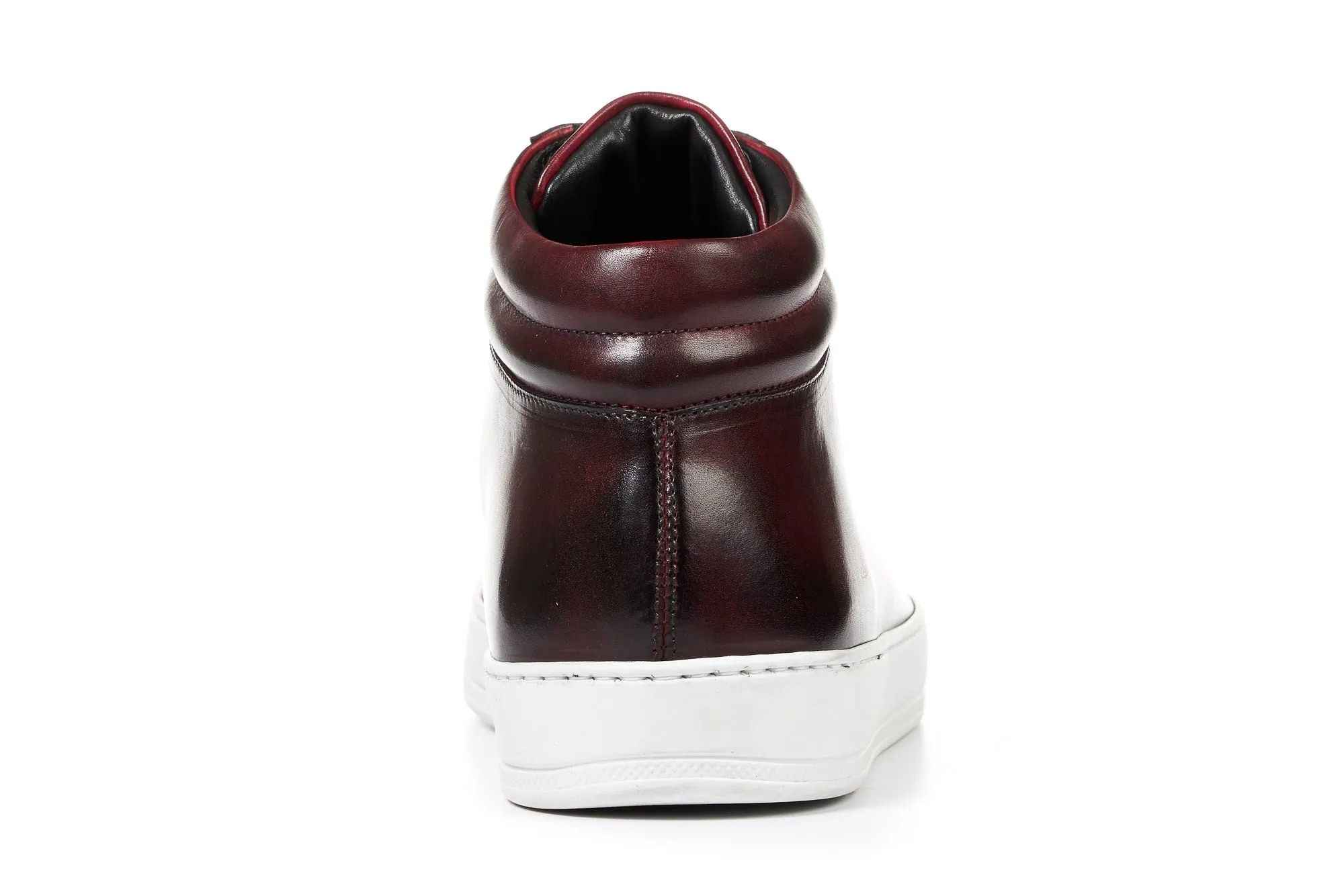 The Carter Mid-Top Sneaker - Oxblood - White Sole