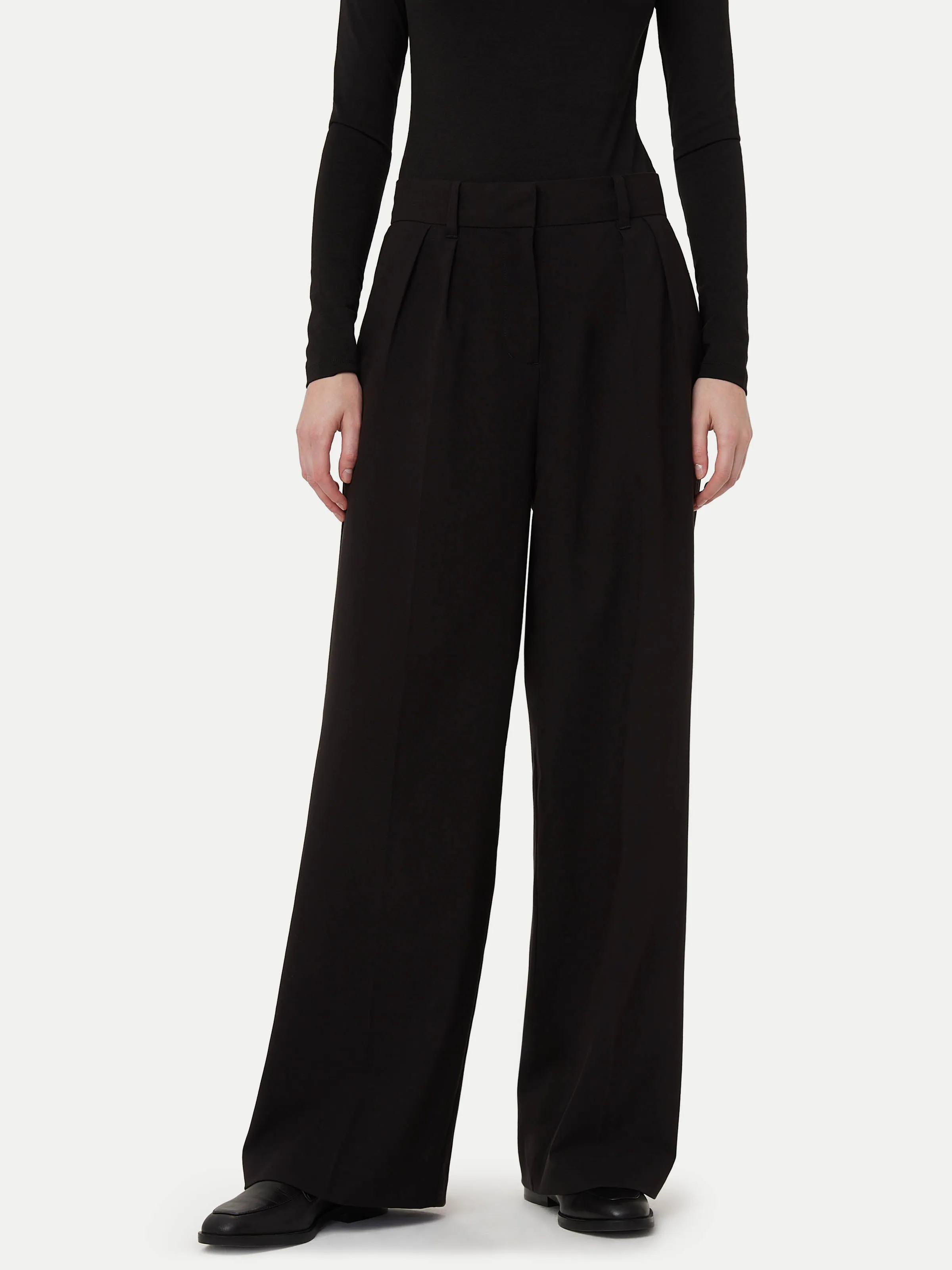 The Emma Wide Pant in Black