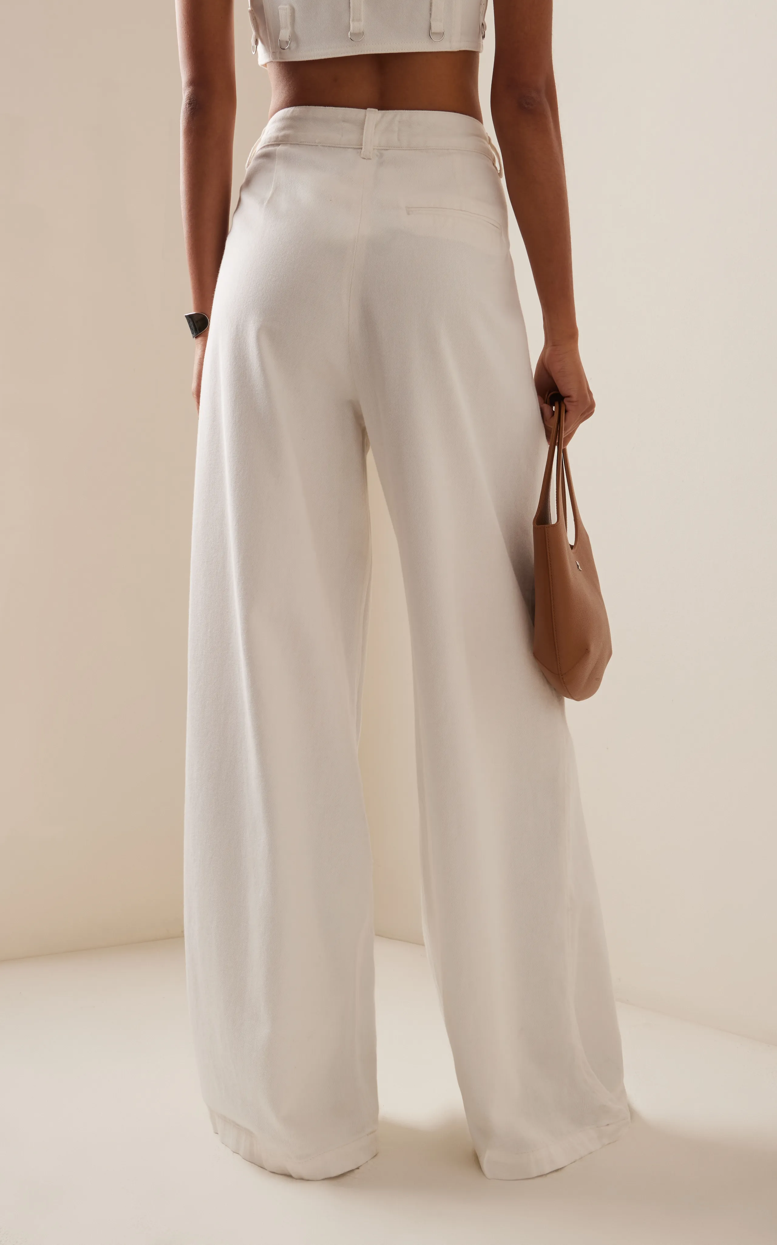 The Frankie Shop Nolan Rigid High-Rise Wide-Leg Jeans