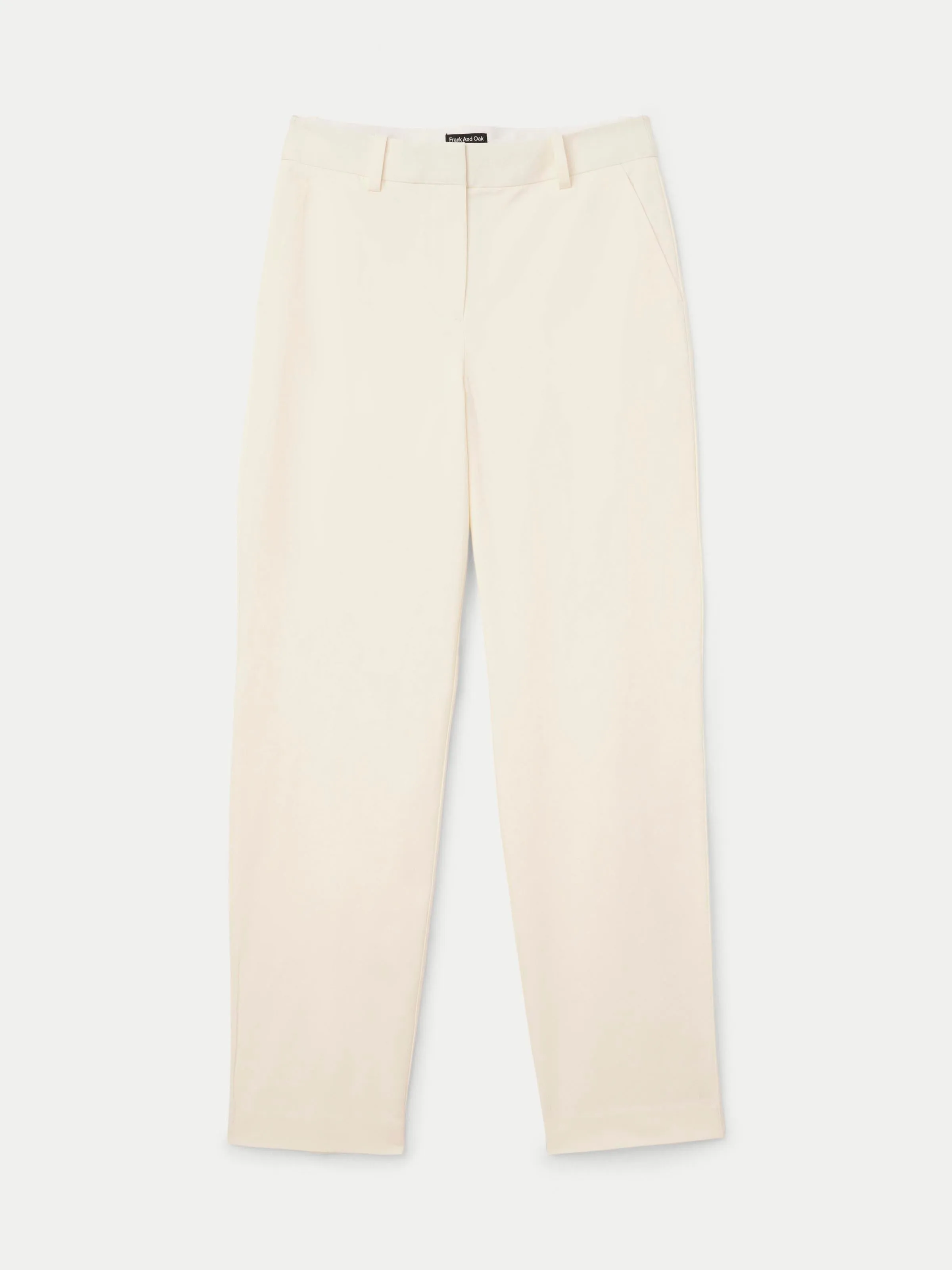 The Jane Straight Pant in Cream