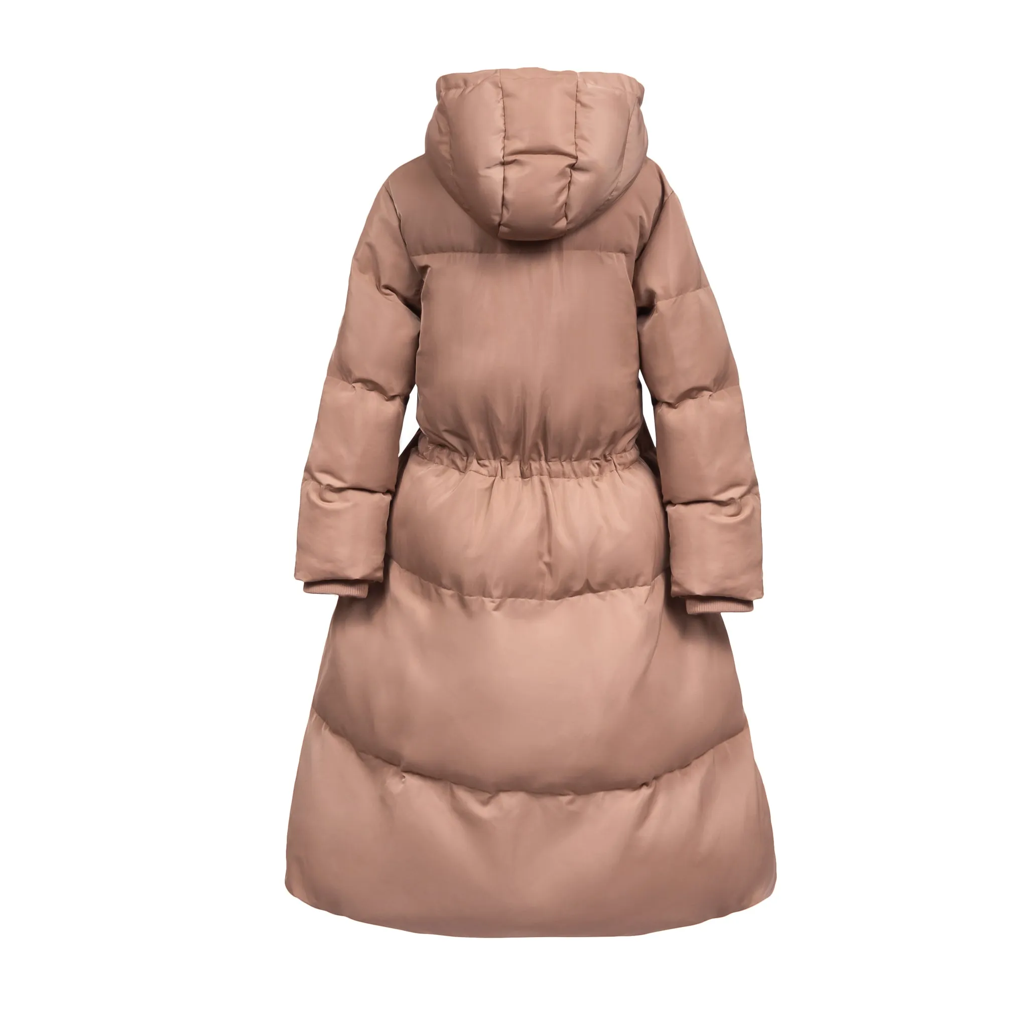 The Swank Puffer Parka Coat - Taupe