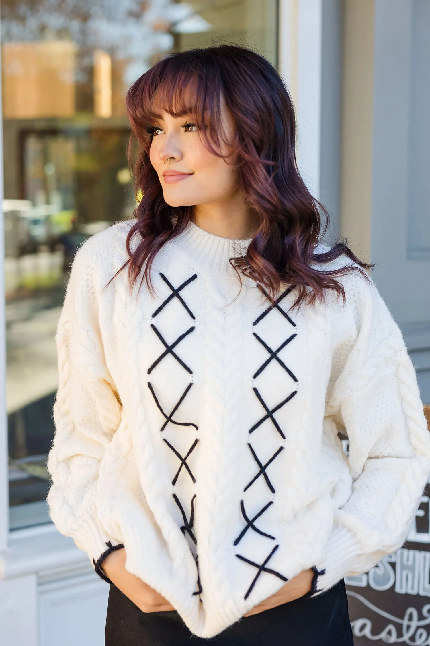 The Treasure Hunt Cable Knit Sweater