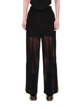 Toga Pulla Black High Twist Jersey Pant