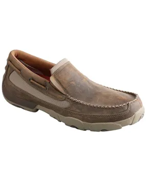 Twisted X Men's Slip-On Driving Shoes - Moc Toe