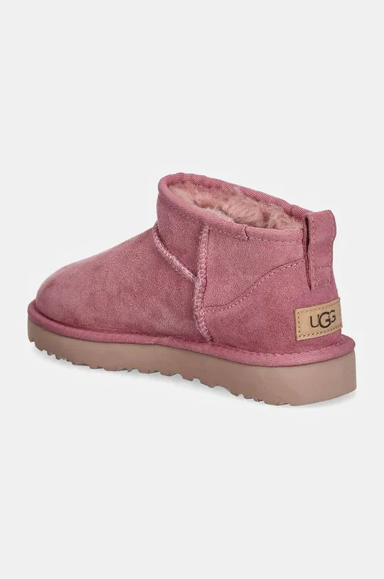 UGG snow boots Classic Ultra Mini pink color 1116109-DYR