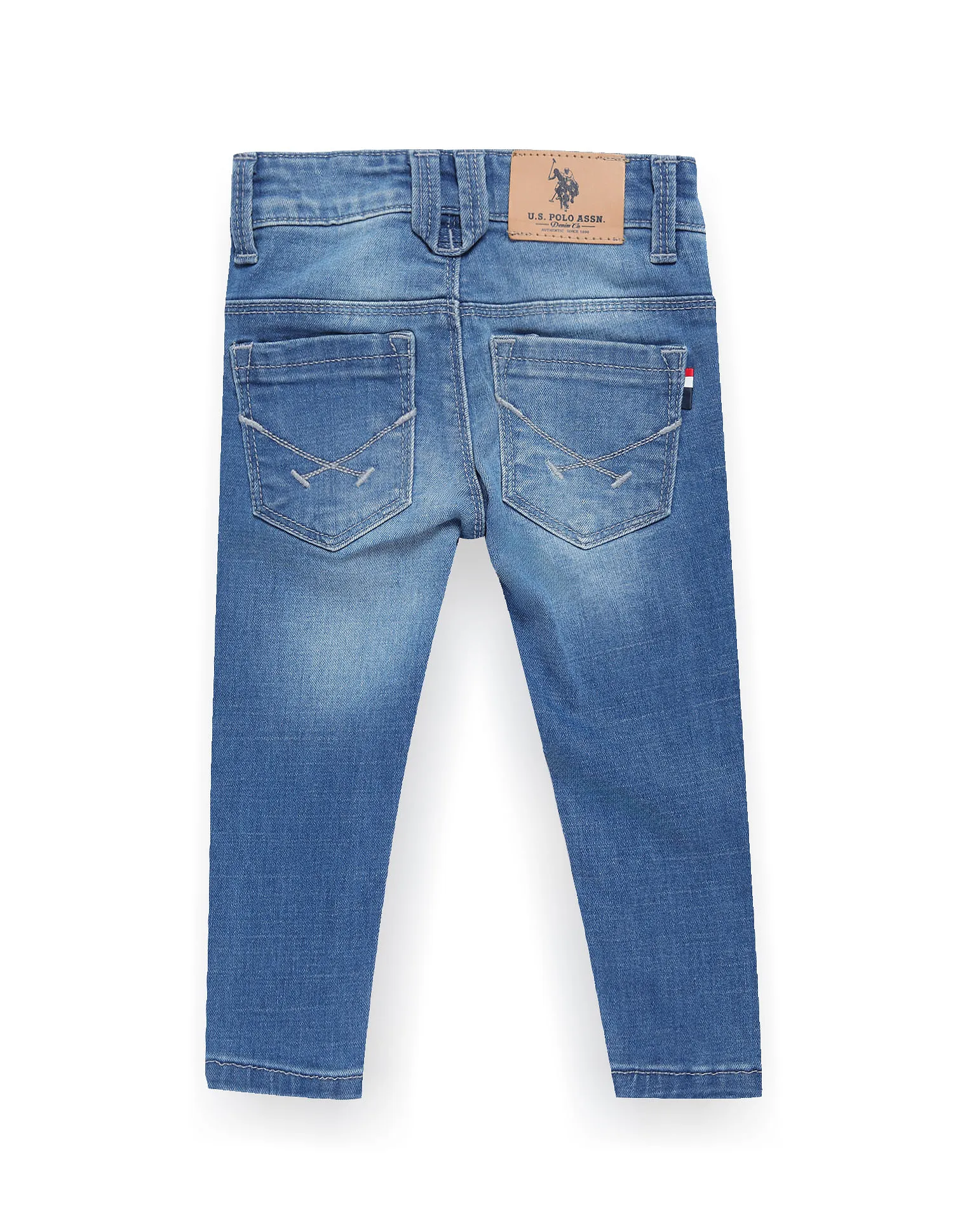 U.S. Polo Assn. Kids Boys Skinny Fit Blue Jeans