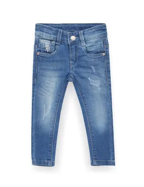 U.S. Polo Assn. Kids Boys Skinny Fit Blue Jeans