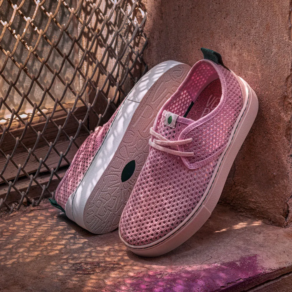 Vegan sneaker pink mesh SID027