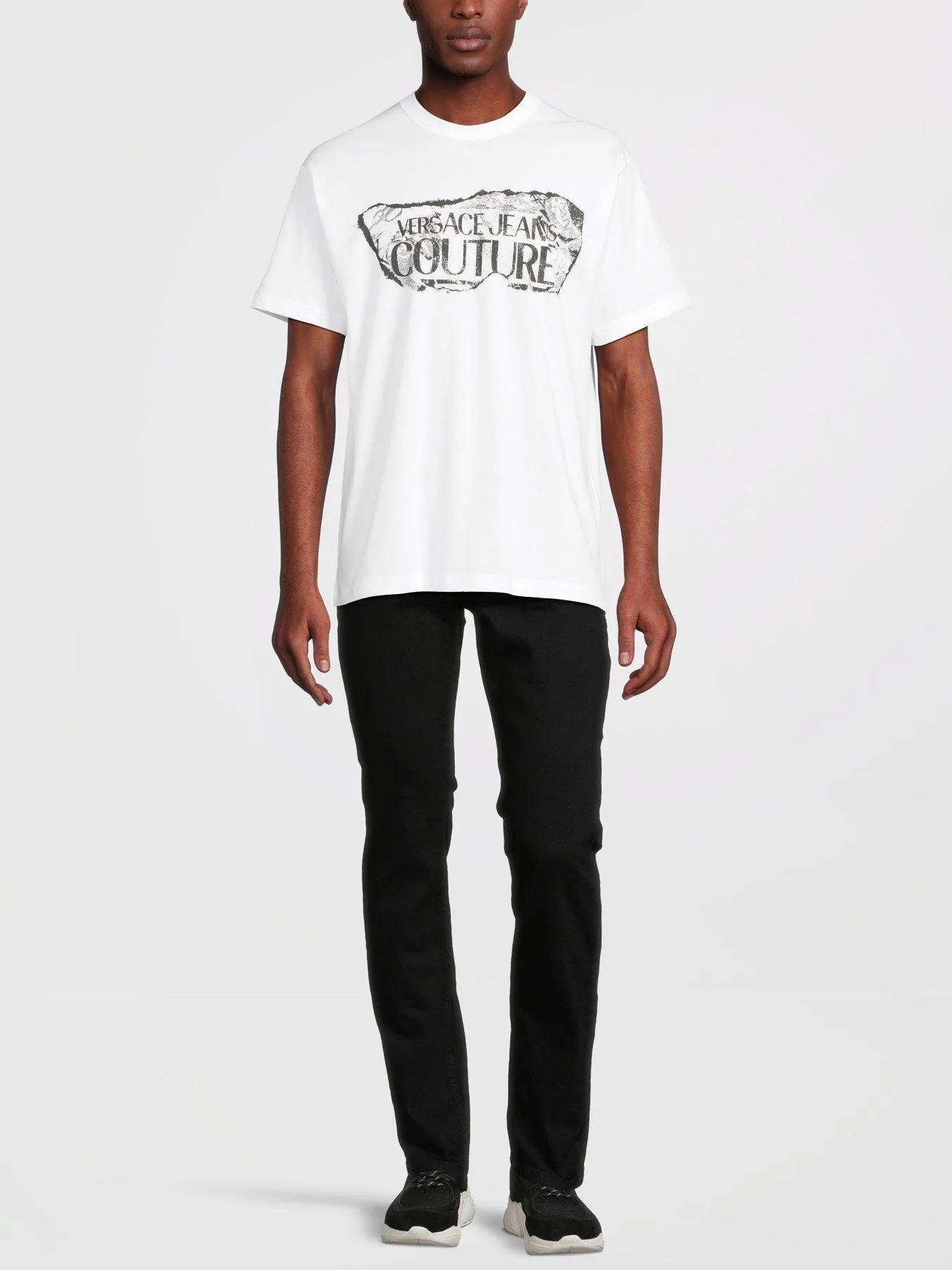 Versace Jeans Couture Magazine LogoRegular Fit T-shirt - White