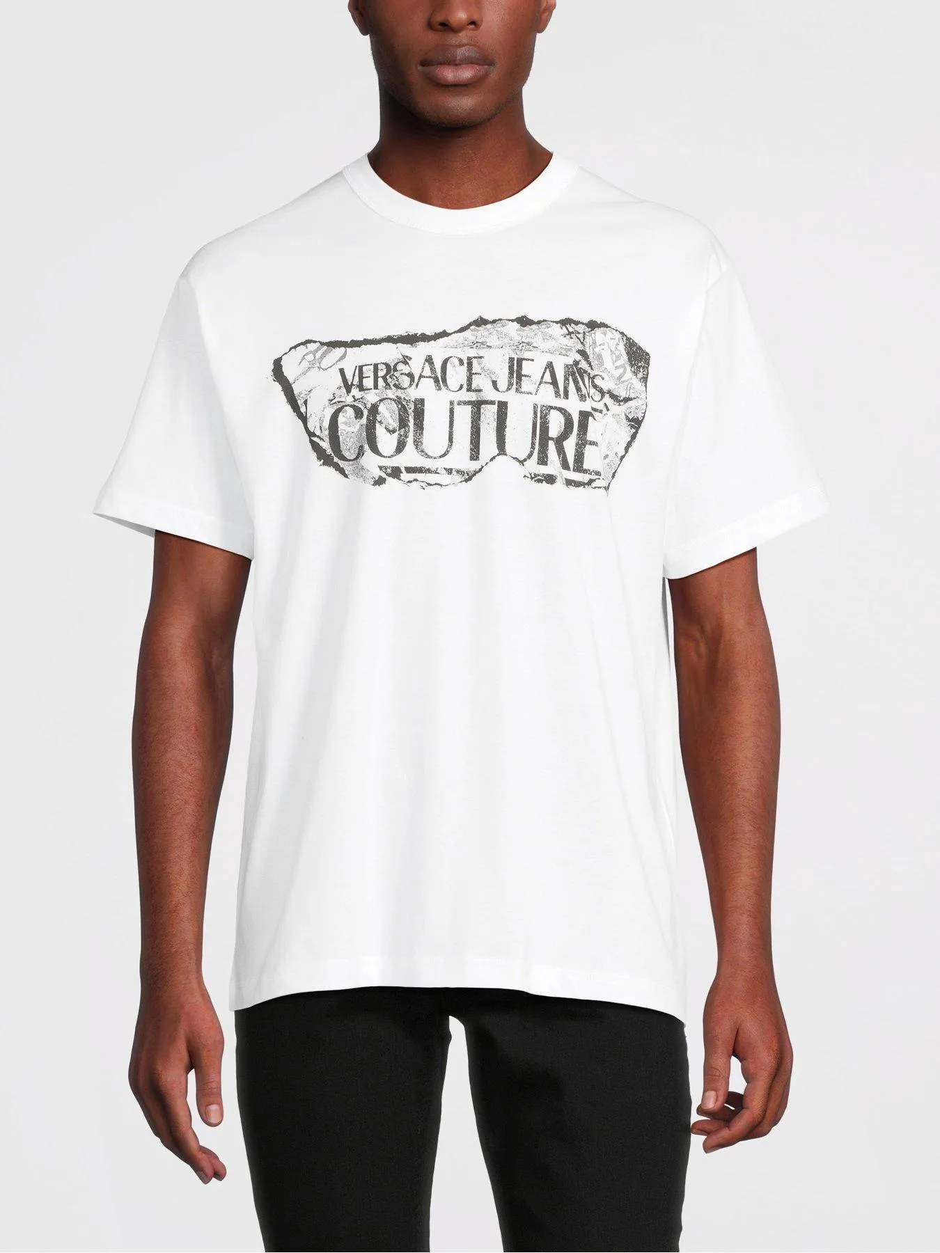 Versace Jeans Couture Magazine LogoRegular Fit T-shirt - White