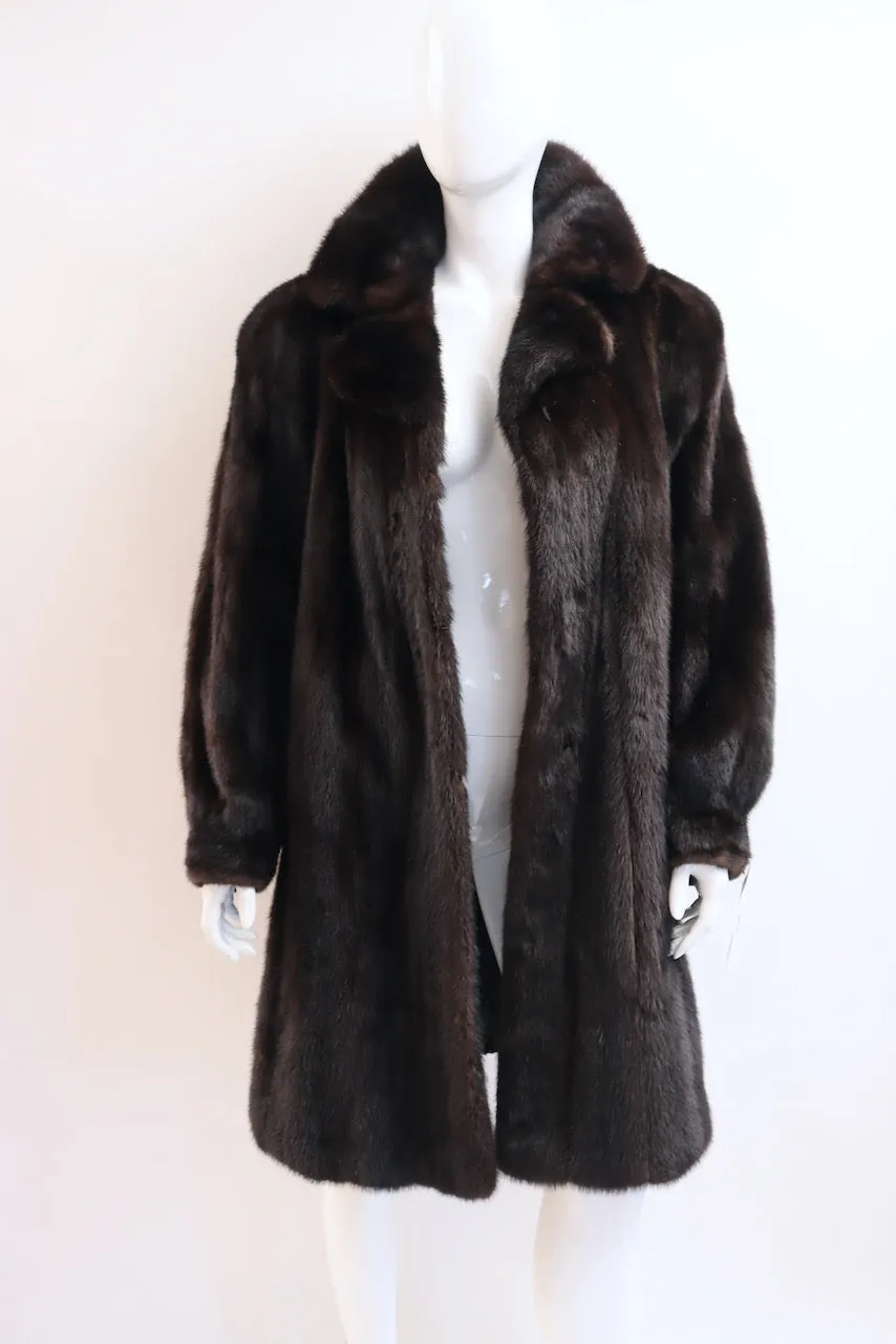 Vintage 70's 3/4 Mink Fur Coat