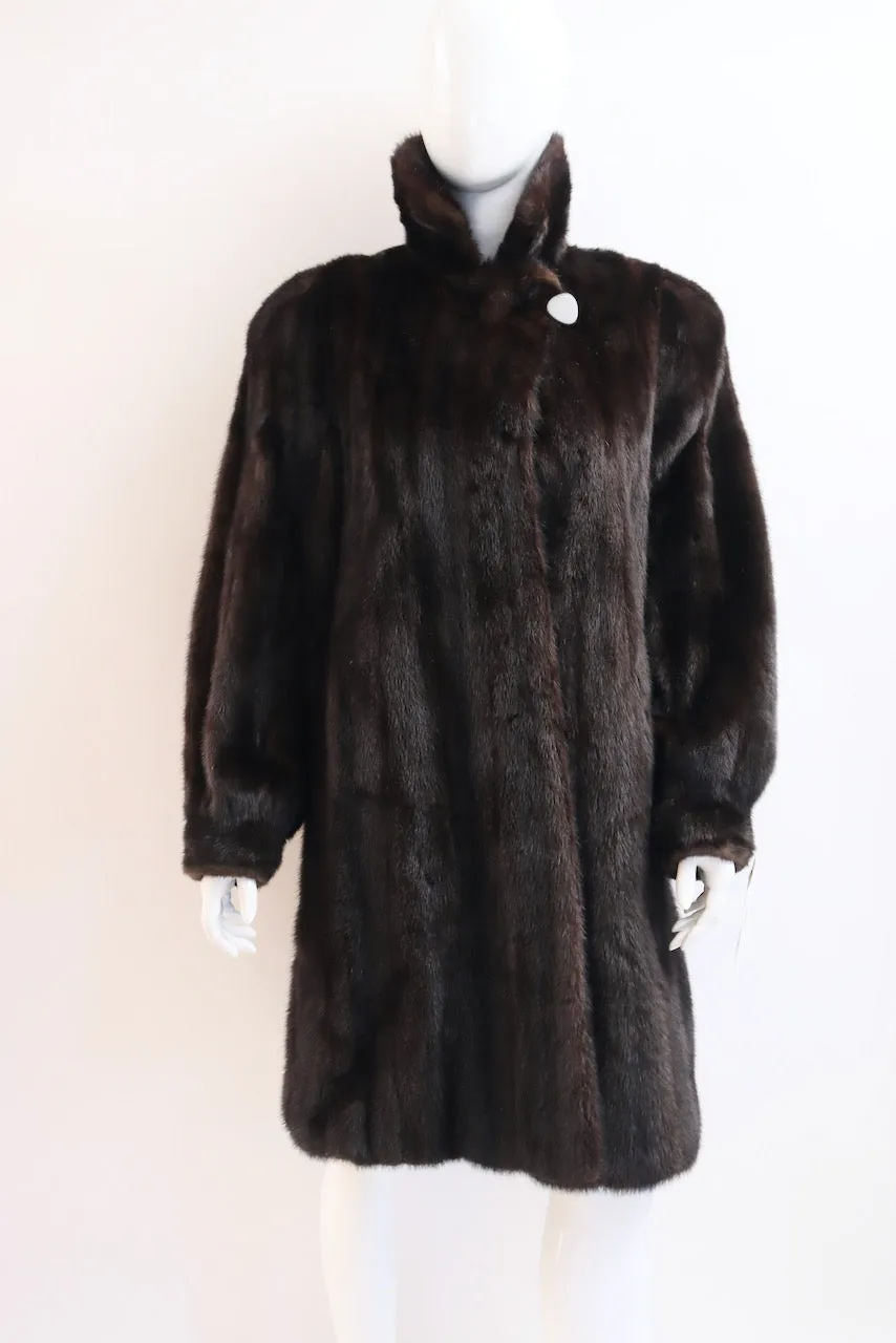 Vintage 70's 3/4 Mink Fur Coat