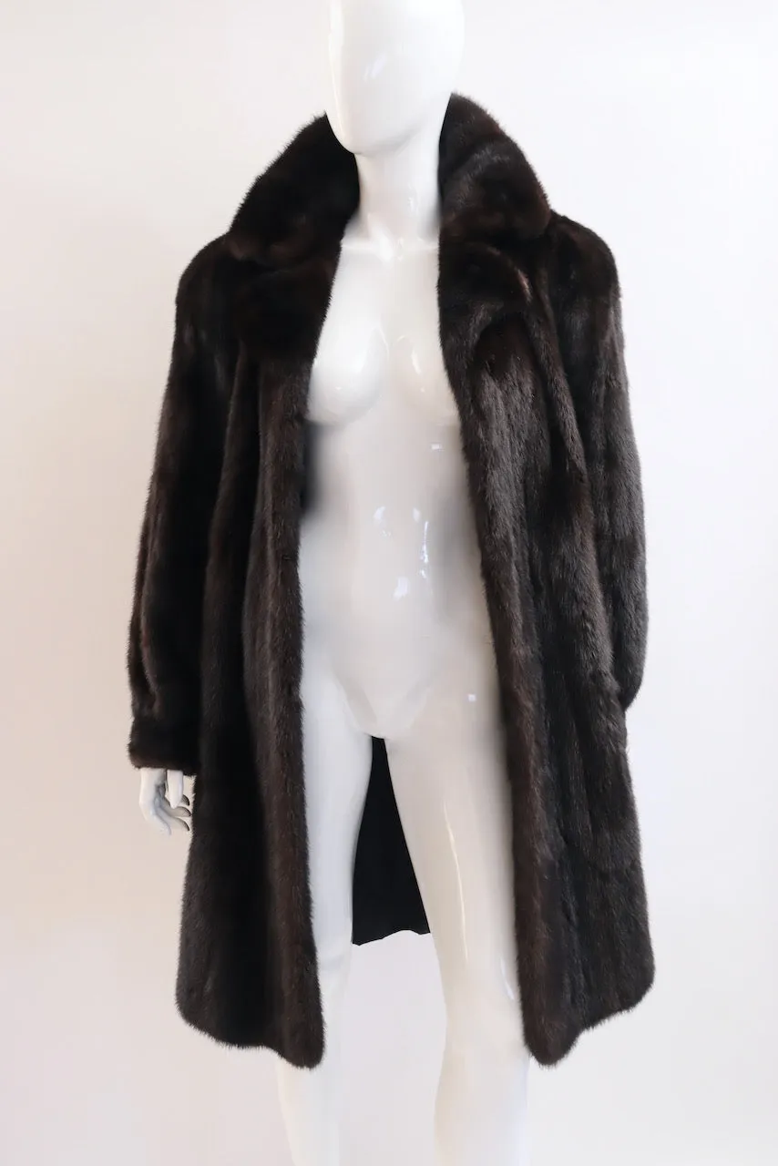 Vintage 70's 3/4 Mink Fur Coat