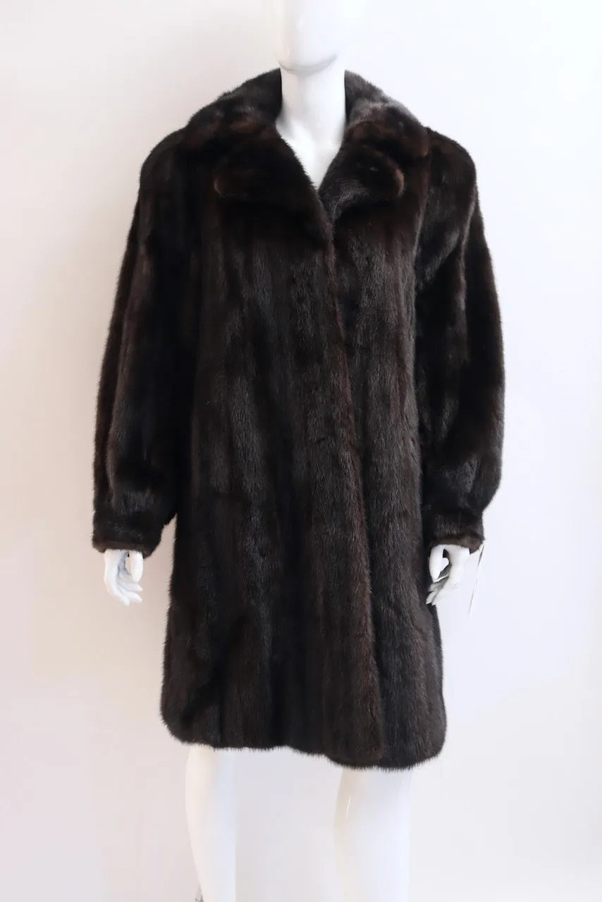 Vintage 70's 3/4 Mink Fur Coat