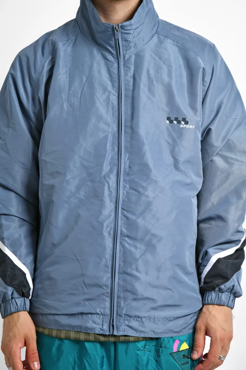 Vintage blue jacket windbreaker