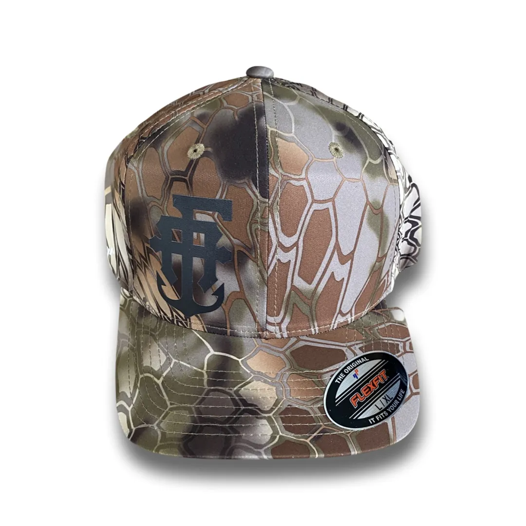 WATER CAMO Hat Green and Brown