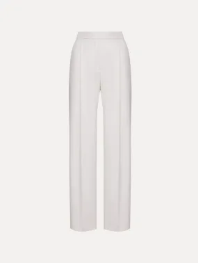 Wide Leg Wool Gabardine Pant