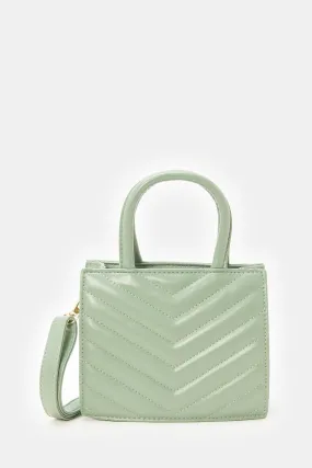 Women Mint Textured Messenger Bag