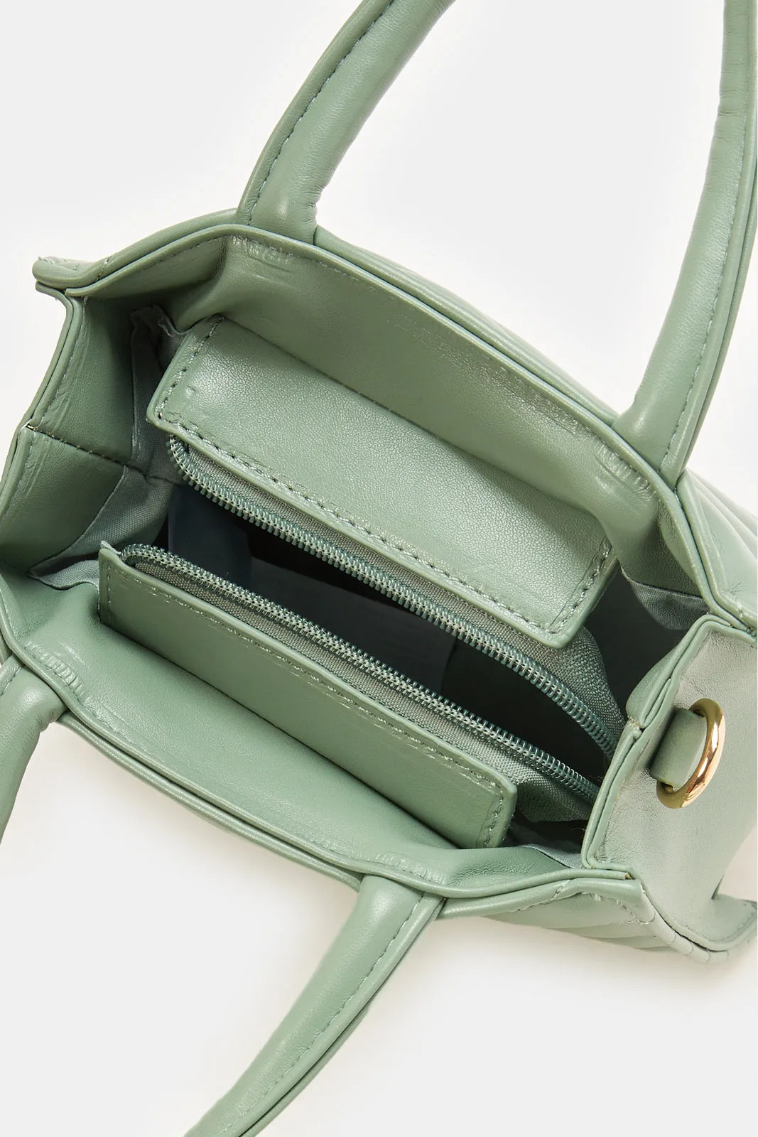 Women Mint Textured Messenger Bag