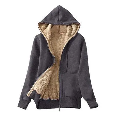 Womens Cashmere Winter Warm Hooded Coat