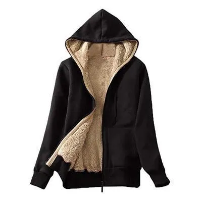 Womens Cashmere Winter Warm Hooded Coat