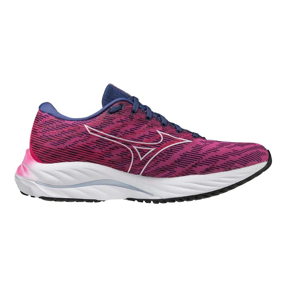 Women's Mizuno Wave Rider 26, Festival Fuchsia/Halogen Blue, 8 B