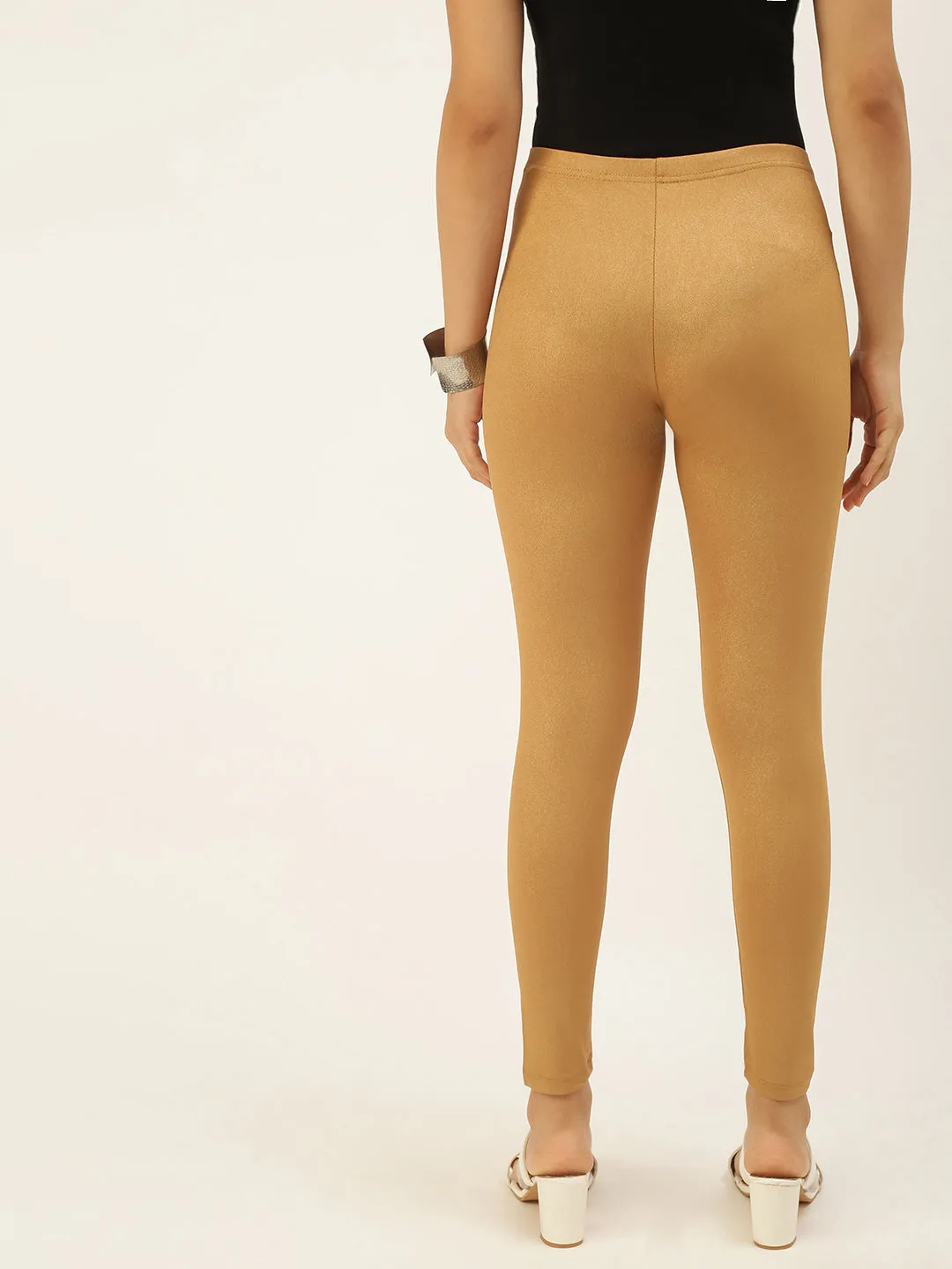 Women's Shimmer leggings-Copper Gold