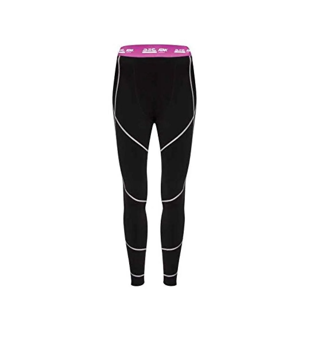 Womens/ladies compression tights black Atak