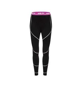 Womens/ladies compression tights black Atak